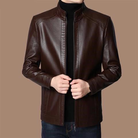 🔥50 % DE RÉDUCTION — Veste en cuir homme avec doublure en peluche | Cadeau chaud pour lui