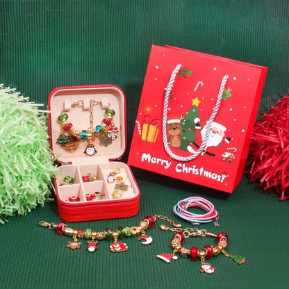 🎉 Le meilleur cadeau de Noël pour les enfants — 🎀 Kit DIY de bracelets de Noël magnifiques.