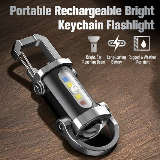 💡 Lampe de poche porte-clés rechargeable – 7 modes, étanche & ultra-puissante, plus légère qu’une clé ! 🔑