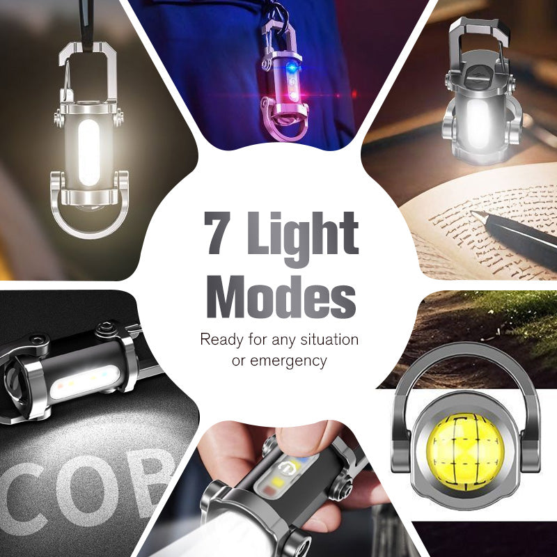 💡 Lampe de poche porte-clés rechargeable – 7 modes, étanche & ultra-puissante, plus légère qu’une clé ! 🔑