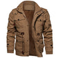 Veste Militaire Homme Hiver en Cotton à Cordon – Confort et Style Combinés