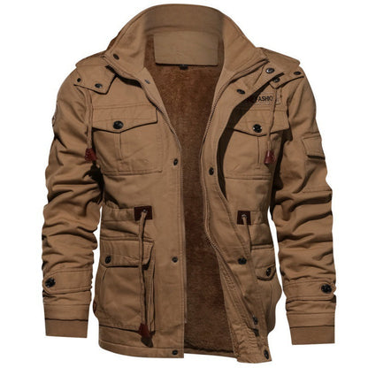 Veste Militaire Homme Hiver en Cotton à Cordon – Confort et Style Combinés