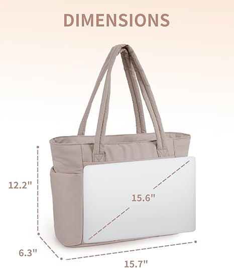 💕 Promotion Spéciale -50% 🎁 Sac Cabas Matelassé Wandering Nature avec Porte-Gobelet, Compartiment pour Ordinateur Portable & Passe-Sangle pour Valise – Idéal Voyage, Travail, Infirmières, Femmes