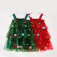 Robe en tulle pour petite fille – Étoile de Noël