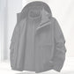 🧥 Veste Unisexe 3-en-1 Imperméable & Coupe-Vent – 👍 Doublure isolante + capuche amovible !
