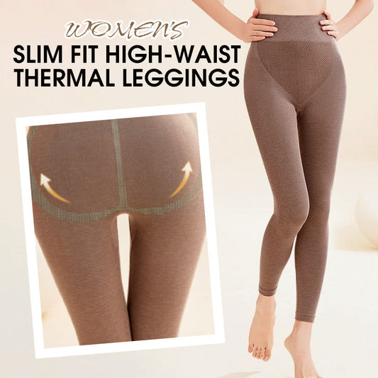 🔥 Leggings Thermiques Femme Taille Haute Ajustés – 👏 Élasticité, Coupe Gainante !