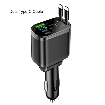 🚗 50% DE RÉDUCTION! ✨ Chargeur Rapide pour Voiture avec Éclairage d’Ambiance Ciel Étoilé – Moderne et Pratique 🌟