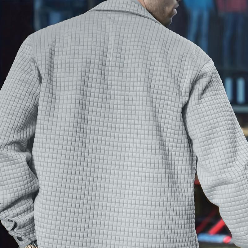 Veste décontractée pour homme unie – 👍Style classique, confort au quotidien 👔