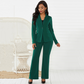 Ensemble 2 Pièces Femme - Blazer Uni et Pantalon d'Affaires