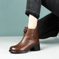 🥾Retro Round Toe Chunky Block Heel Ankle Boots