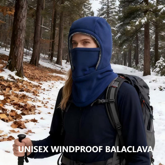 🧣 49% DE RÉDUCTION! ✨ Cagoule Unisexe Coupe-Vent - Matière Polaire Respirante avec Protection Visage Intégrale pour Sports d'Hiver ❄️🔒