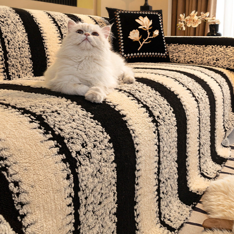 ✨Housse de canapé douce et antidérapante en peluche