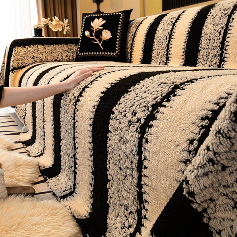 ✨Housse de canapé douce et antidérapante en peluche