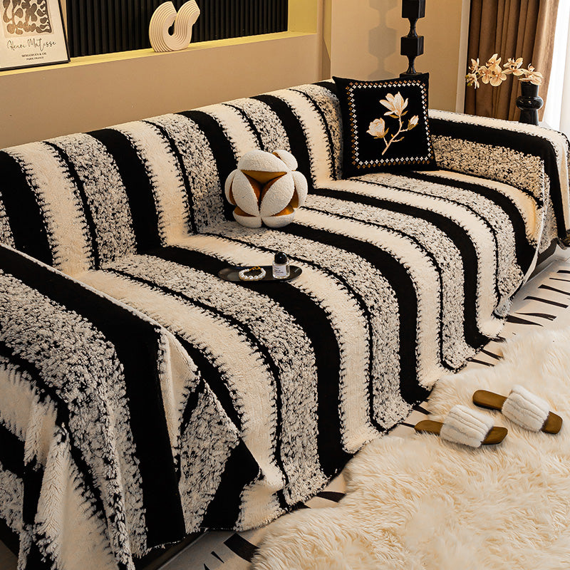 ✨Housse de canapé douce et antidérapante en peluche
