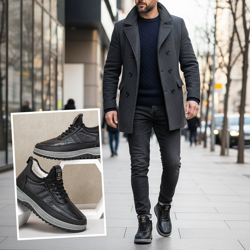 Chaussures pour homme confortables et chaudes : Imperméables et antidérapantes