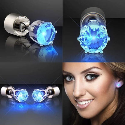 Boucles d'oreilles couronne lumineuses LED élégantes