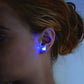 Boucles d'oreilles couronne lumineuses LED élégantes