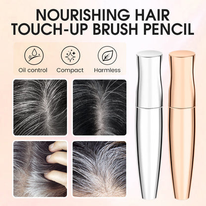 🔥 ACHETEZ 2, OFFERT 1 ! 🎉 Crayon Pinceau Retouche Racines – Nourrissant, Application Précise & Teintes Naturelles pour Couvrir les Cheveux Blancs ✨🖌️📦