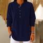 👗👚Hauts Henley en velours côtelé boutonnés pour femmes：chic et flatteur pour tous les looks📢📢60% DE RÉDUCTION !!! ✨