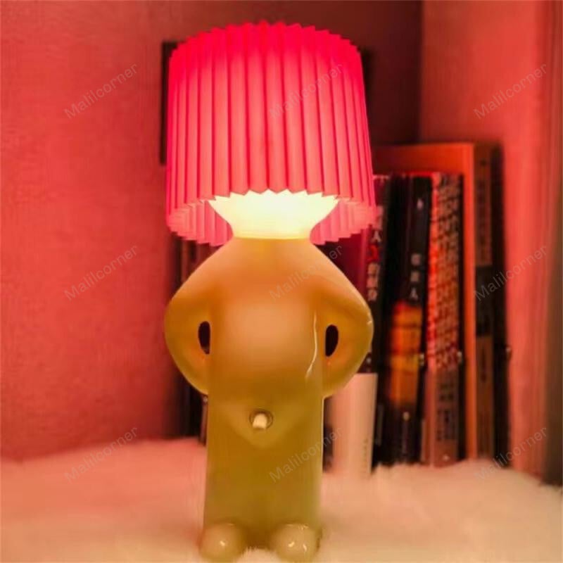 🎅60 % de réduction !🎁Lampe de table créative « Garçon coquin »