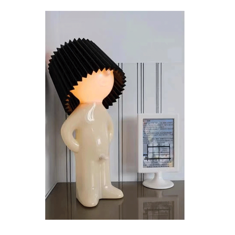 🎅60 % de réduction !🎁Lampe de table créative « Garçon coquin »