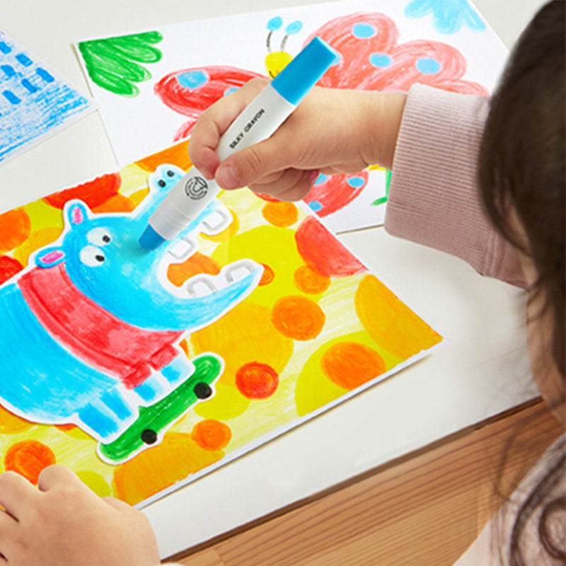 Coffret de pastels à l'huile lavables, à séchage rapide et non toxiques