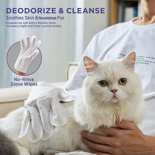 🔥 VENTE LIMITÉE – 56 % de réduction ! Gants de toilettage sans rinçage pour chiens et chats : neutralisent les odeurs, antibactériens & ultra-doux 🐾🧼