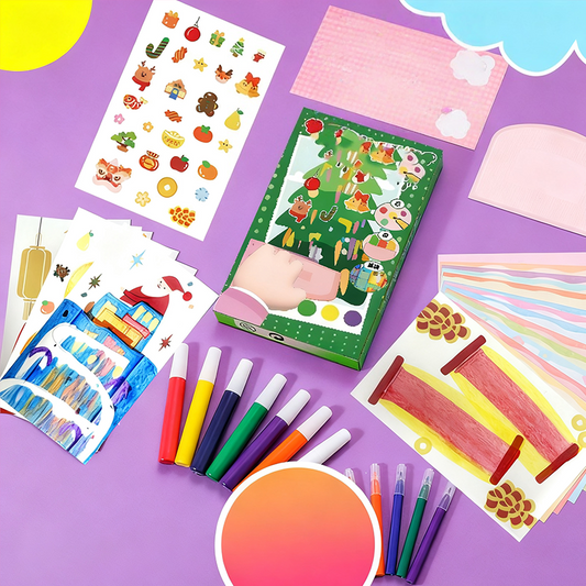 Kit de 35 pièces Rainbow Scratch Art pour enfants