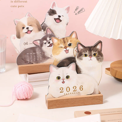 Calendrier de bureau 3D Chats et chiens