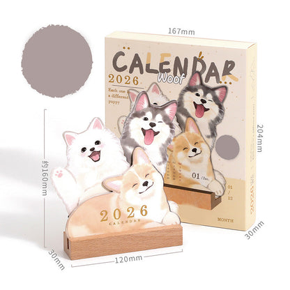 Calendrier de bureau 3D Chats et chiens