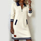 👑Nouveau produit - 50 % de réduction👗Robe à col et manches longues pour femme😍