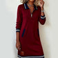 👑Nouveau produit - 50 % de réduction👗Robe à col et manches longues pour femme😍