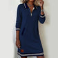 👑Nouveau produit - 50 % de réduction👗Robe à col et manches longues pour femme😍