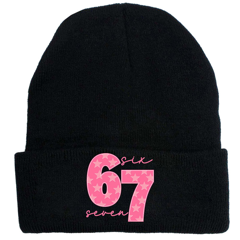 Bonnet graphique confortable et chaud numéro 67