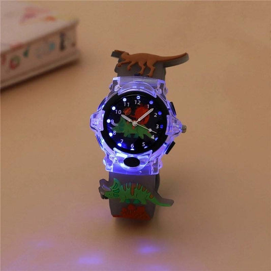 Montre lumineuse 3D Cartoon pour enfants