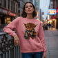 Sweat-shirt confortable pour femme Highland Cow
