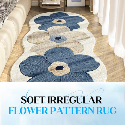 🎅 55% de réduction – Tapis Floral Irrégulier Ultra Doux ! 🌸🧡 Confort Luxueux & Look Ludique pour Chambre ou Salon ! 🛋️✨