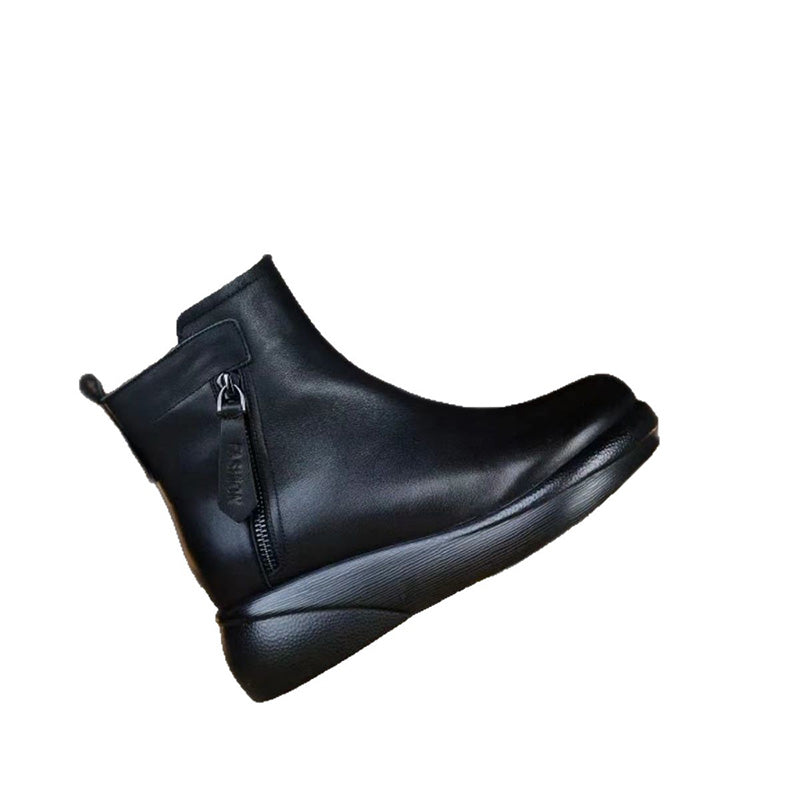 Bottes d'hiver élégantes pour femmes, couleur unie