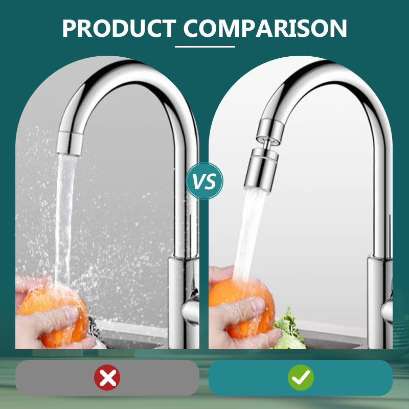 🚰Robinet pivotant 360° 2 en 1 avec aérateur✨Double jet, filtration quadruple & cuivre anti-corrosion pour une cuisine plus intelligente et durable🌱💧