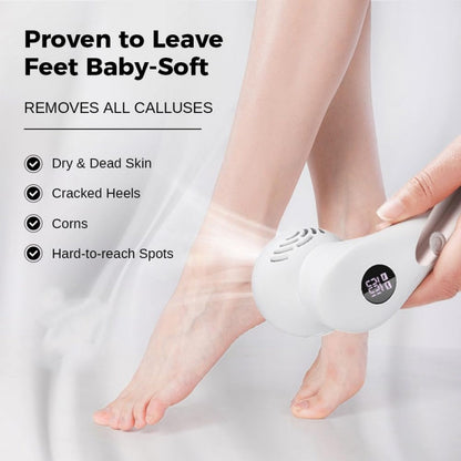 Appareil électrique lavable pour éliminer les callosités des pieds avec aspirateur