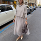 📢📢52 % de réduction !! ⏰Ensemble deux pièces composé d'un haut à manches longues en tricot pour femme et d'une robe sans manches