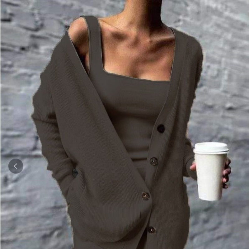 ✈️Livraison gratuite temporairement👗 Ensemble chic et confortable 3 pièces – une seule tenue, des looks infinis