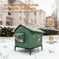 🐱 PROMO LIMITÉE 50% DE RÉDUCTION ! ✨ Maison pour Chat d‘Extérieur surélevée – Imperméable, Isolante, Stable et Pliable 🌧️