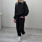 Ensemble 2 pièces pour femme comprenant un pull chaud et un pantalon