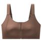 Soutien-gorge sans coutures confortable pour femmes, fermeture à glissière sur le devant