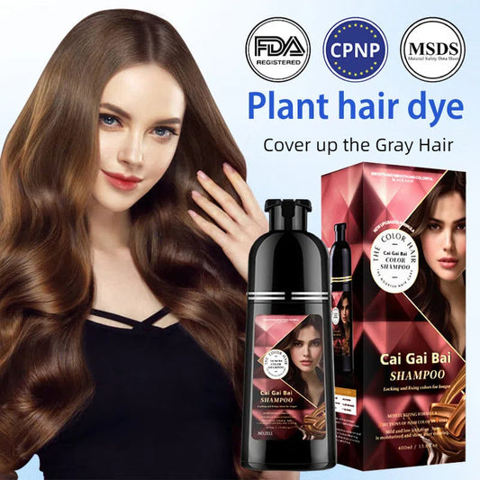 2026 Nouvelle édition 🔥👉 Shampooing instantané à base de plantes qui change de couleur pour hommes et femmes
