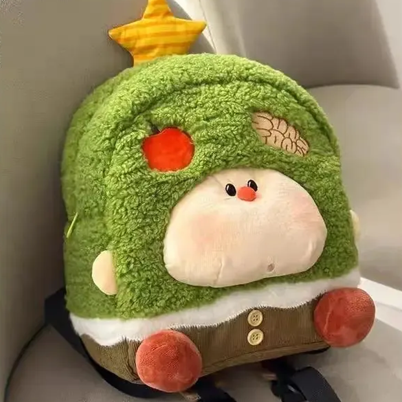 Sac à dos fantaisie avec personnage en peluche