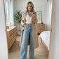 Pantalon en denim élégant et orné pour femmes