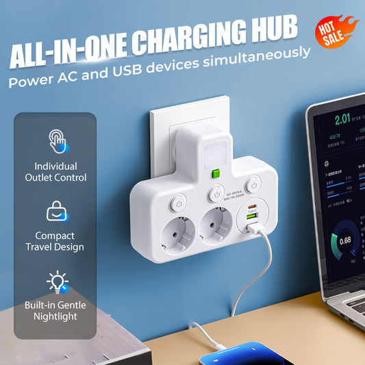 📢📢66 %  DE RÉDUCTION !! ⏰Multiprise intelligente avec ports USB