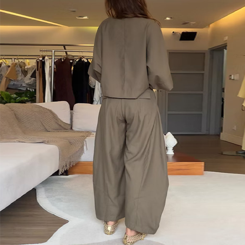 💖Ensemble top et pantalon ample pour femme – élégant, confortable et intemporel✨